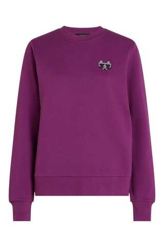 Sweat en coton biologique - Rose foncé