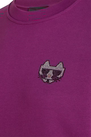 Sweat en coton biologique - Rose foncé