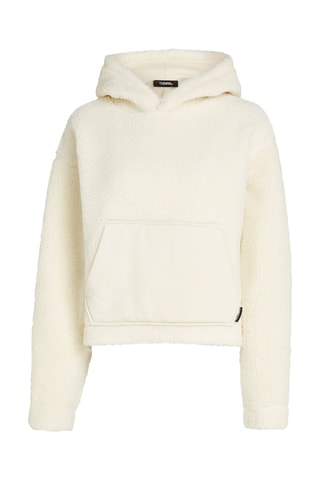 Sweat à capuche en laine - Blanc