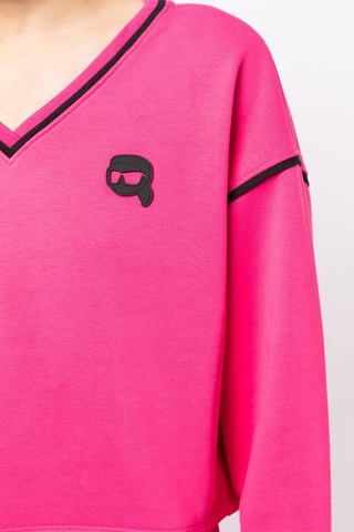 Sweat en coton biologique - Fuchsia