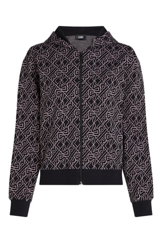 Sweat à capuche - Noir et rose