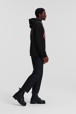 Sweat à capuche en coton biologique - Noir