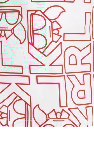 Bermuda - Blanc et rouge