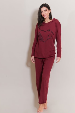 Pyjama Milen - Bordeauxrood