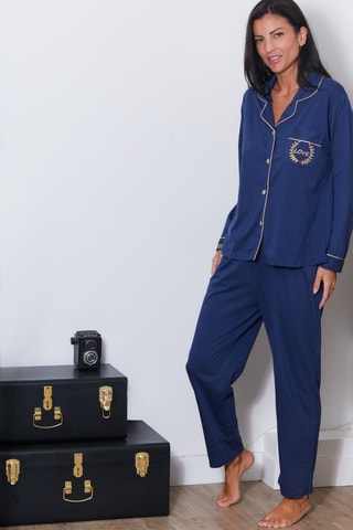 Pyjama Jeanne - Marineblauw