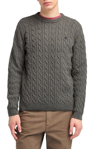 Pull en laine Cable - Gris