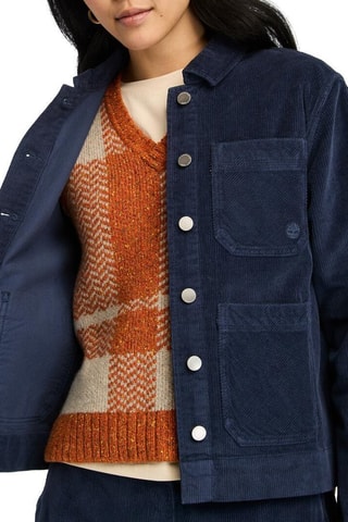 Veste en velours Kempshire - Bleu marine