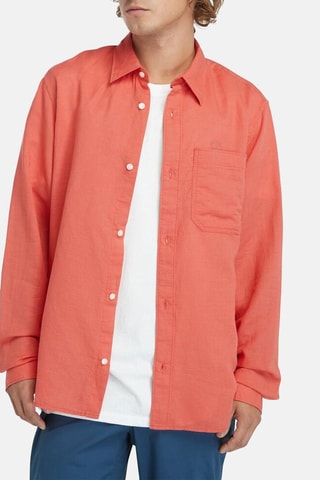 Chemise en lin TFO - Rouge