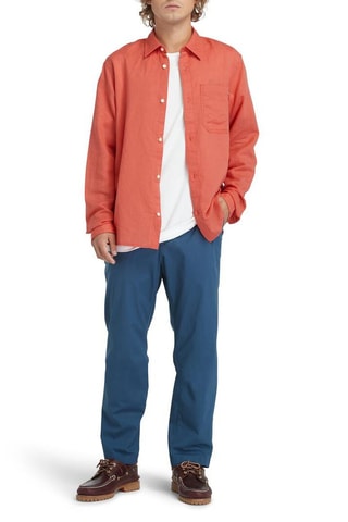 Chemise en lin TFO - Rouge