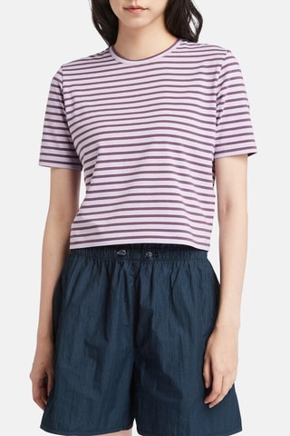 T-shirt - Violet et blanc