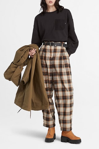 Sweat Mixed Textured Crew Noir