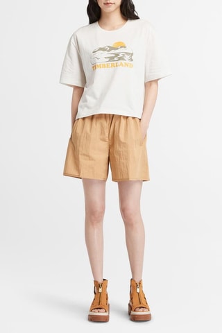 Short taille haute Utility - Marron clair