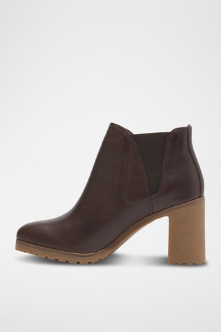 Bottines Chelsea en cuir - Marron