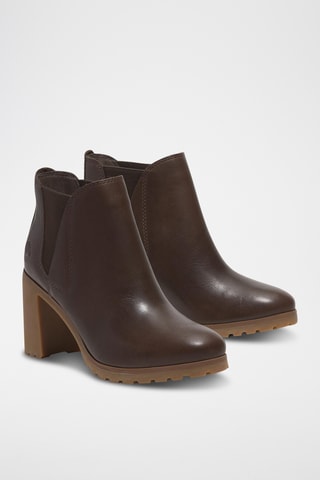 Bottines Chelsea en cuir - Marron