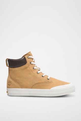 Baskets montantes en nubuck - Beige