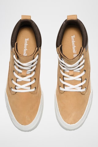 Baskets montantes en nubuck - Beige