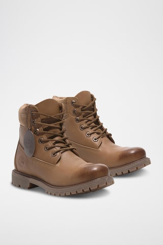 Boots en cuir - Marron