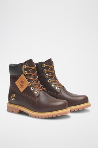 Boots en cuir - Marron