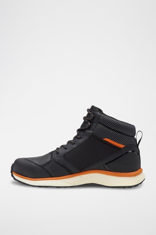 Baskets montantes en cuir - Noir