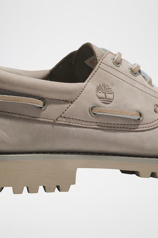 Chaussures bateau en nubuck - Taupe