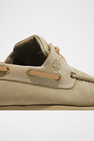 Chaussures bateau en nubuck - Beige