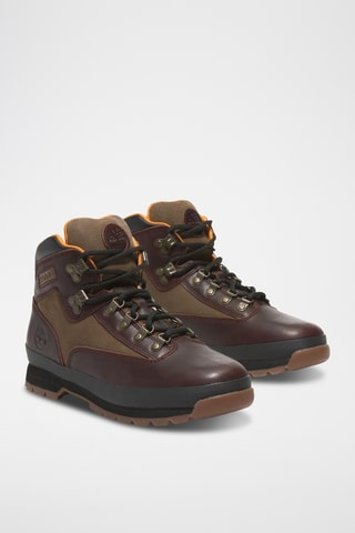 Boots en cuir - Bordeaux