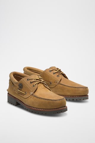 Chaussures bateau en cuir - Marron clair