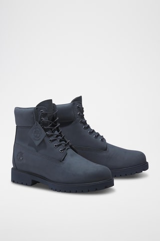 Boots en nubuck - Bleu marine