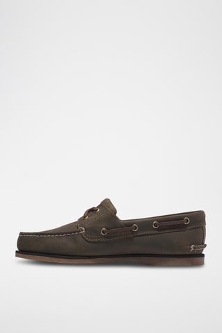 Boots en cuir - Vert olive