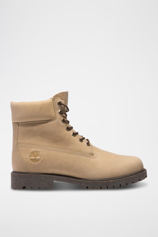Boots en cuir - Beige