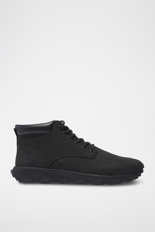 Baskets montantes en cuir - Noir