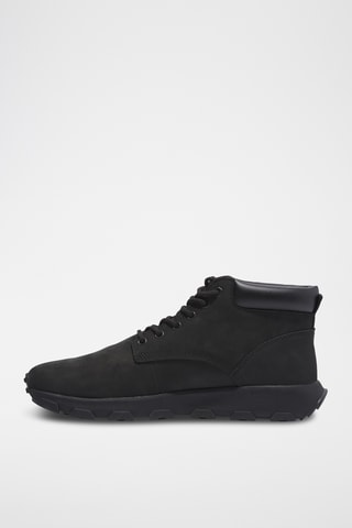 Baskets montantes en cuir - Noir