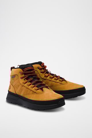 Baskets en cuir - Moutarde