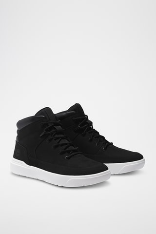 Baskets montantes en cuir - Noir