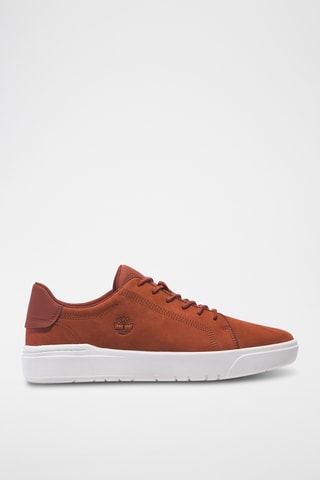 Baskets en cuir - Rouge brique