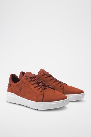 Baskets en cuir - Rouge brique
