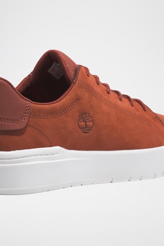Baskets en cuir - Rouge brique