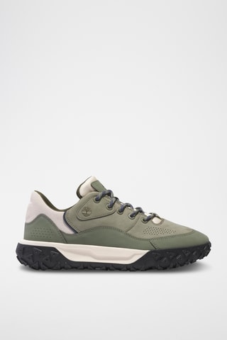 Baskets en cuir - Vert foncé