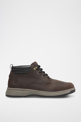 Boots en cuir - Marron foncé