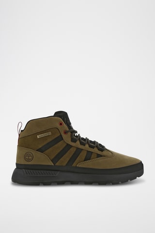 Baskets en cuir - Vert olive