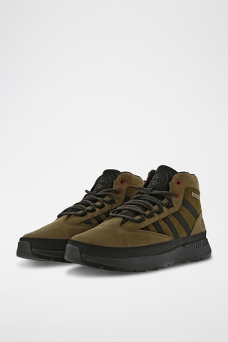 Baskets en cuir - Vert olive