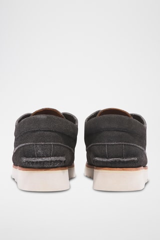 Mocassins en nubuck - Gris foncé