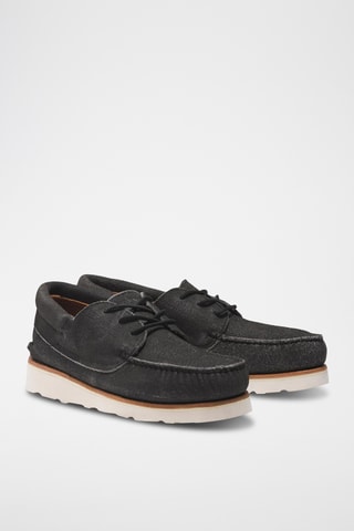 Mocassins en nubuck - Gris foncé