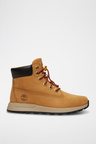 Baskets montantes en cuir - Camel