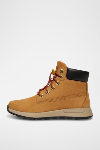 Baskets montantes en cuir - Camel
