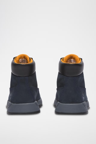 Baskets montantes en cuir - Bleu marine