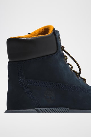 Baskets montantes en cuir - Bleu marine