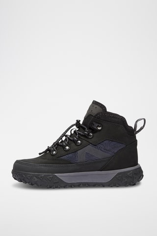 Baskets montantes en cuir - Noir