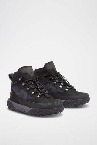 Baskets montantes en cuir - Noir