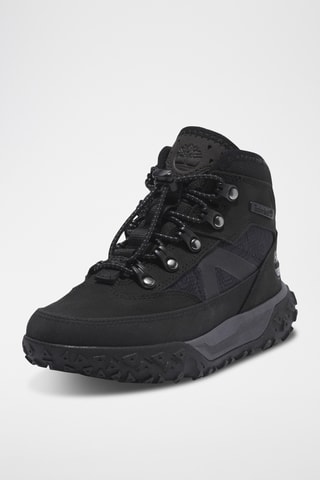 Baskets montantes en cuir - Noir